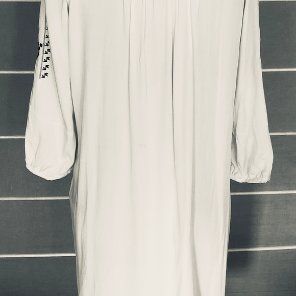ZARA EMBROIDERED TUNIC DRESS BOHO GYPSET M - Picture 3 of 4